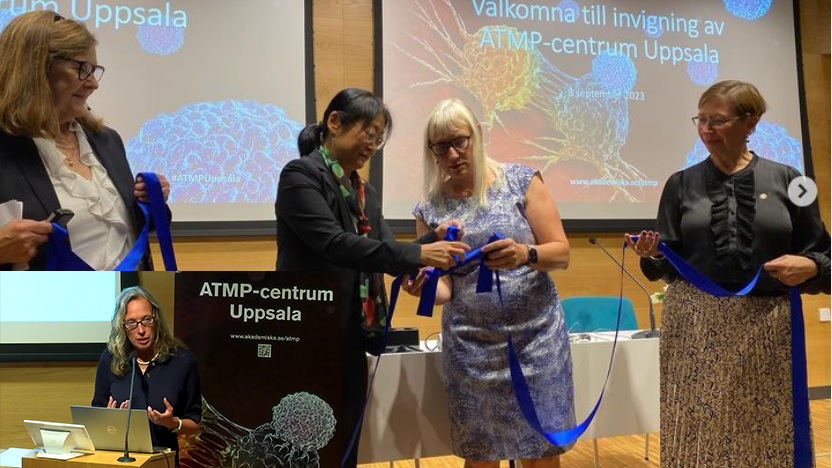 Invigning Bandknytning ATMP Centret Uppsala 2023 Med Lise Lott Montage