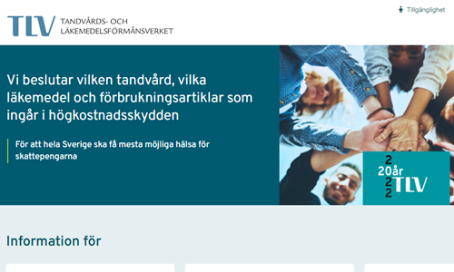 TLVs hemsida startbild