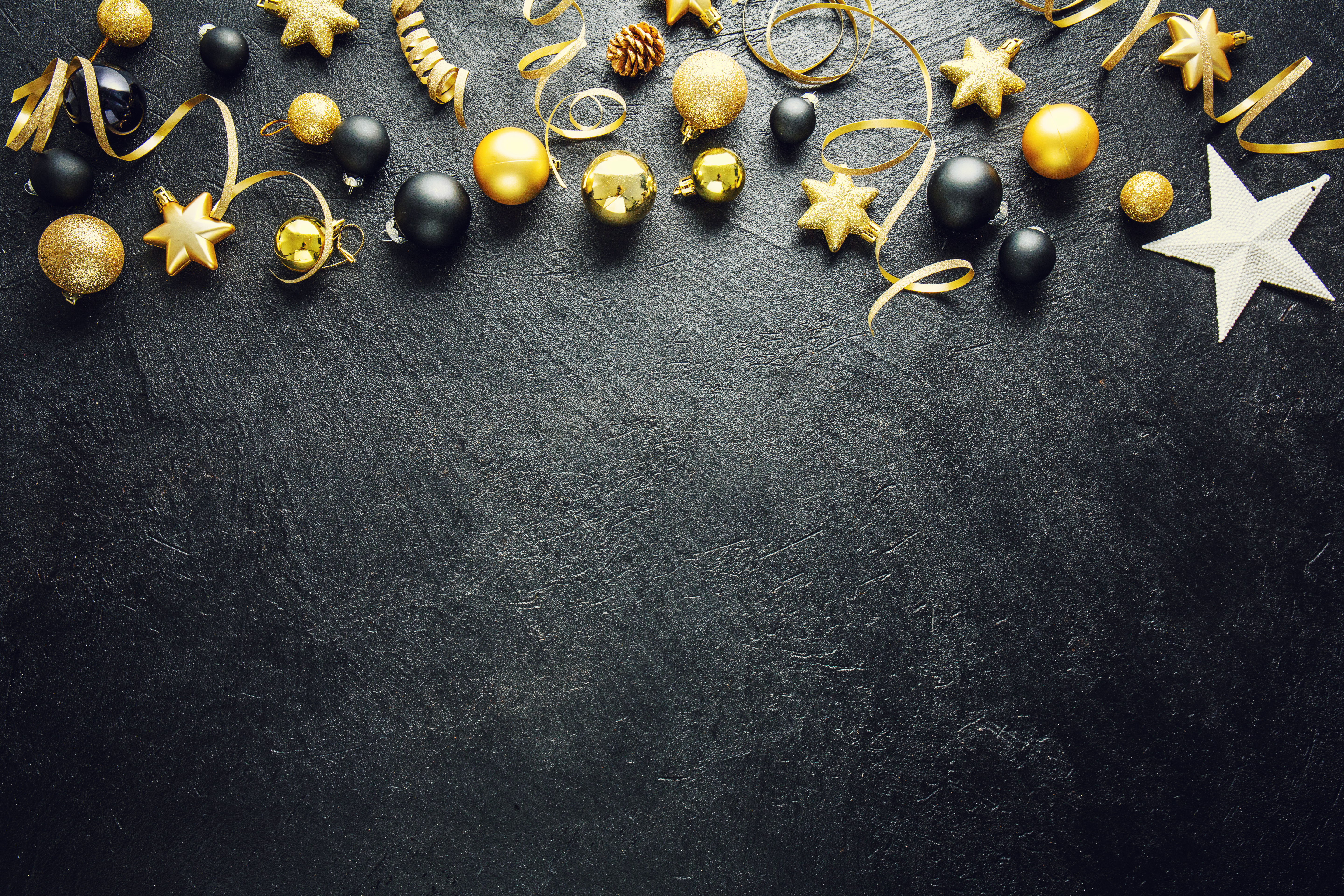 Minimalistic Christmas Flat Lay Background 7AZX8L9