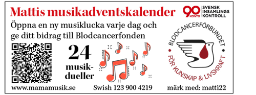 Annons i DN Mattis adventskalender 2022