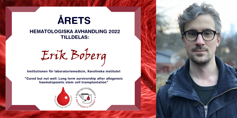 årets avhandling diplom till Erik Boberg