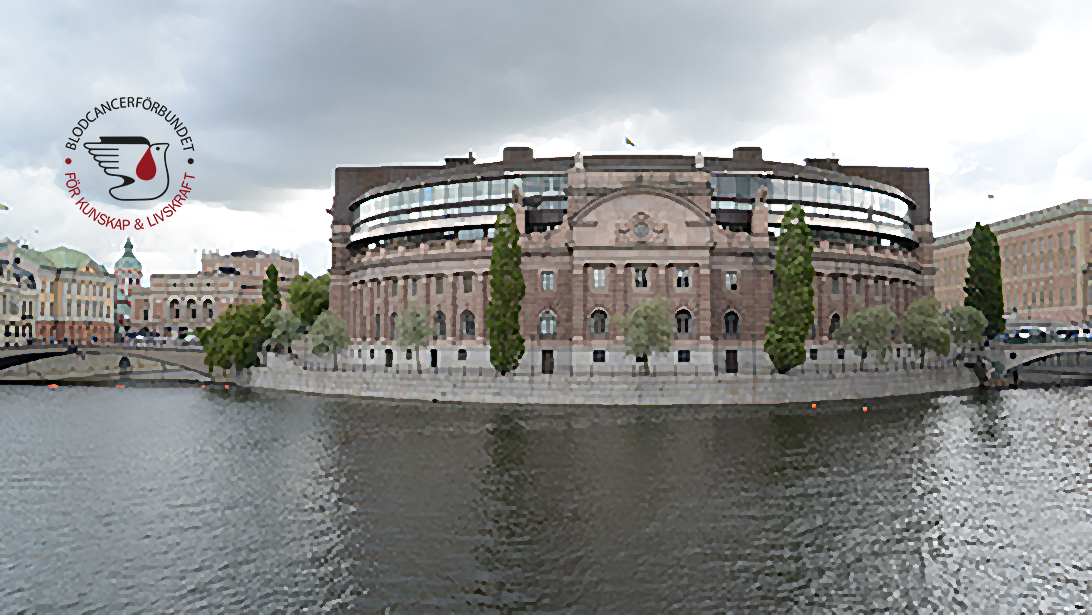 Riksdagshuset Sthlm Genrebild Konstnarlig Fhsj 7979 M BLCF Logga