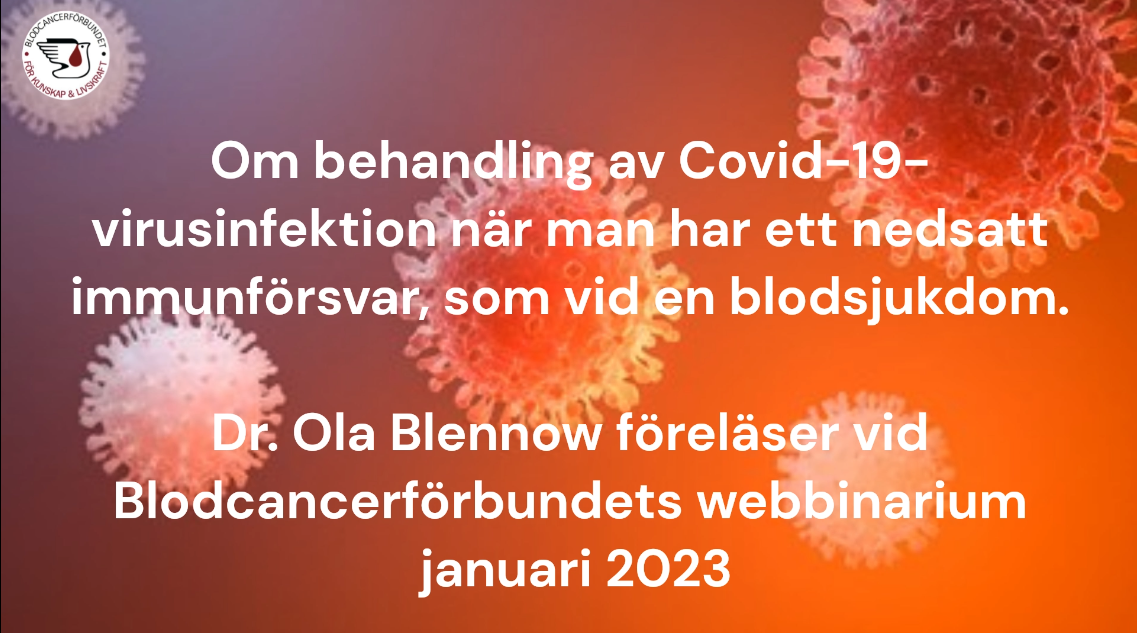 Startbild Covid 19 Virusinfektion Ola Blennow Webbinarie 2023