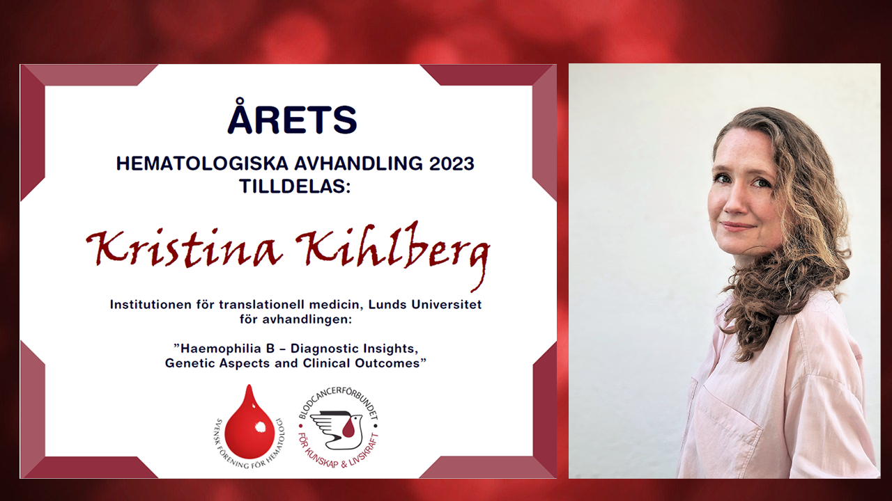 Montage Arets Avhandling Hematologi Kristina Kihlberg 2023 1200Pxb